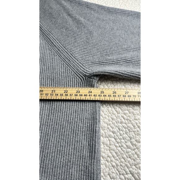 J.CREW Women’s Grey Cardigan Sweater 3X Cotton Knit Long sleeve Button front - Picture 4 of 9
